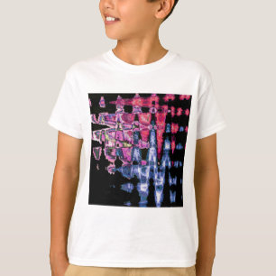 T-shirt Aquarelle jolie violette, gris cendré et noire