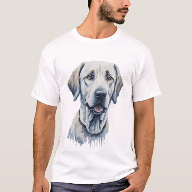 T-shirt Aquarelle Labrador Retriever (Devant)