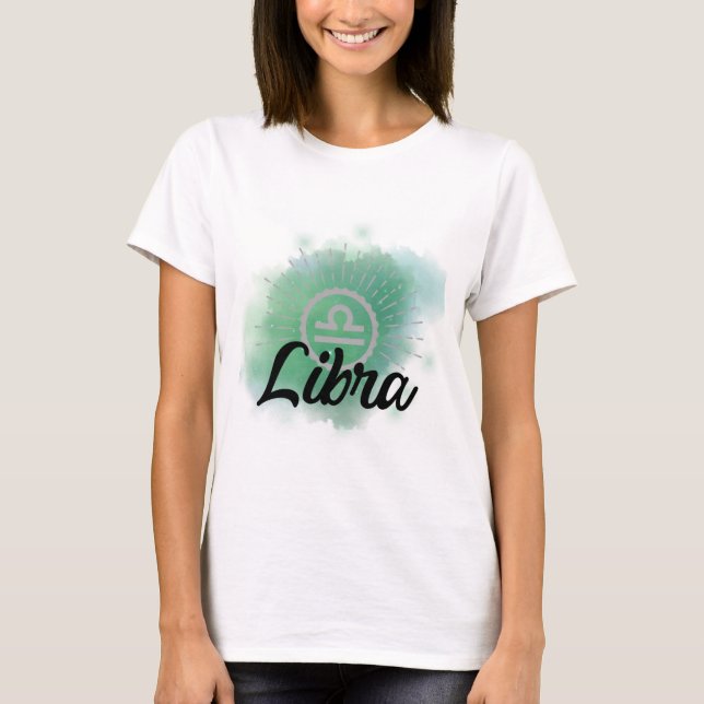 T-shirt Aquarelle Libra (Devant)