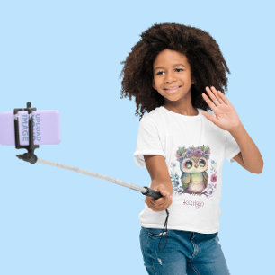 T-Shirt Aquarelle Little Ombre Owl