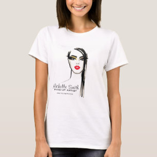 T-shirt Aquarelle maquillage visage marque artiste