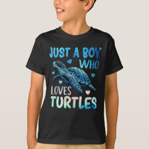 T-shirt Aquarelle Mer Cute Juste Un Garçon Qui Aime Les T