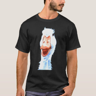 T-shirt Aquarelle mignonne Oie Oie de fontaine 1