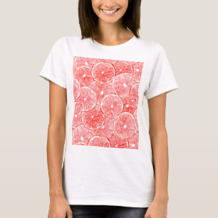 T-shirt Aquarelle pamplemousse motif