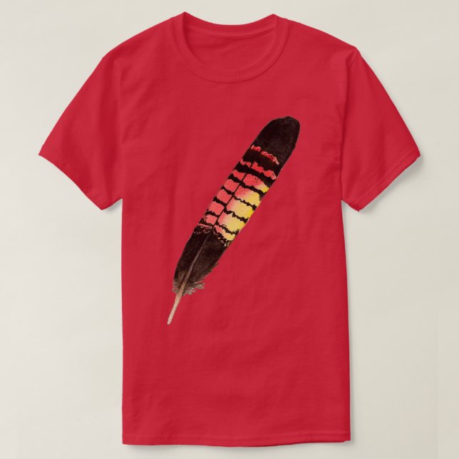 T-shirt Aquarelle Peinture à plumes de cockatoo rétrécie (Design devant)