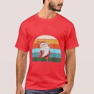 T-shirt Aquarelle Père Noël Christmas Tree Lights Noël Ado