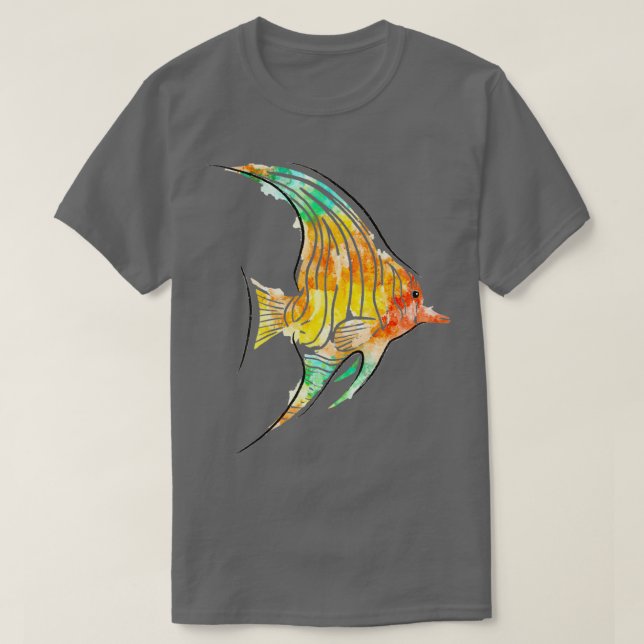 T-shirt Aquarelle Poisson tropical (Design devant)