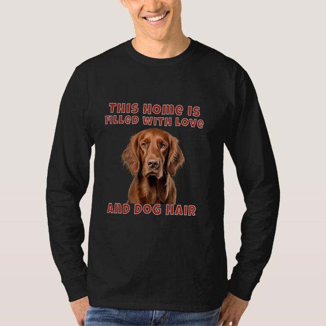T-shirt Aquarelle Propriétaire Du Setter Irlandais Cette M (Devant)