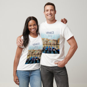 T-shirt Aquarelle VENEZIA VENICE - Italie souvenir de voya