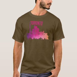 T-shirt Aquarelle vintage Toronto Skyline