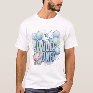 T-shirt Aquarelle Wild One 1er anniversaire