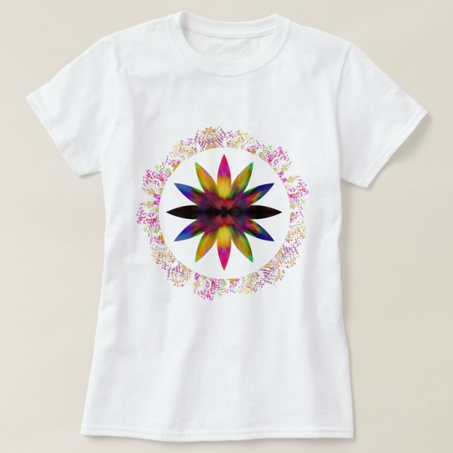T-shirt Aquarelle Yoga Lotus Méditation Holistique (Design devant)