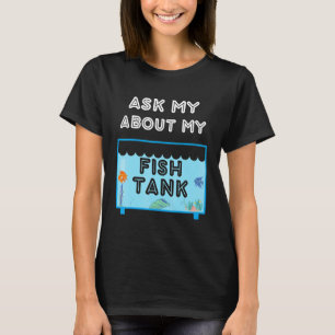 T-shirt Aquarium d'eau salée Réservoir de poissons Nerd Ho