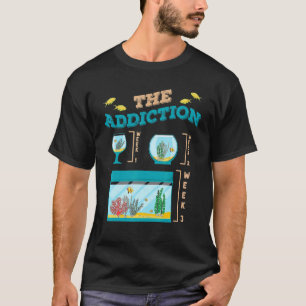T-shirt Aquarium drôle de dépendance de réservoir d'aquari