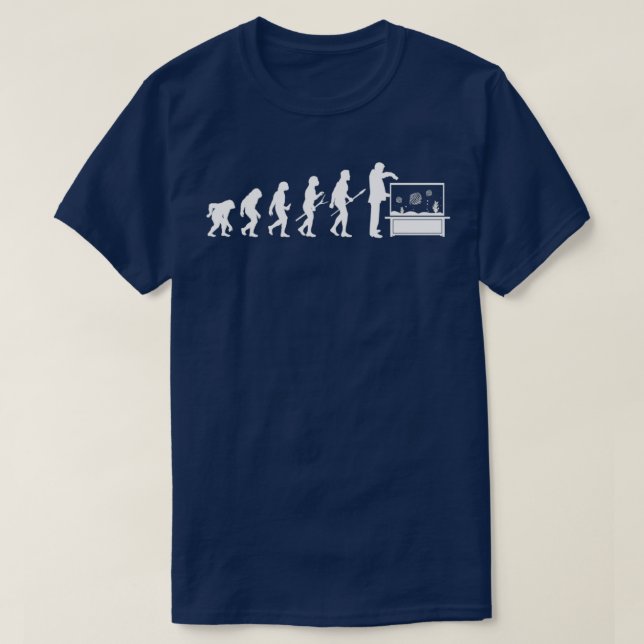 T-shirt Aquarium Evolution Funny Discus Fish Aquarist Cich (Design devant)