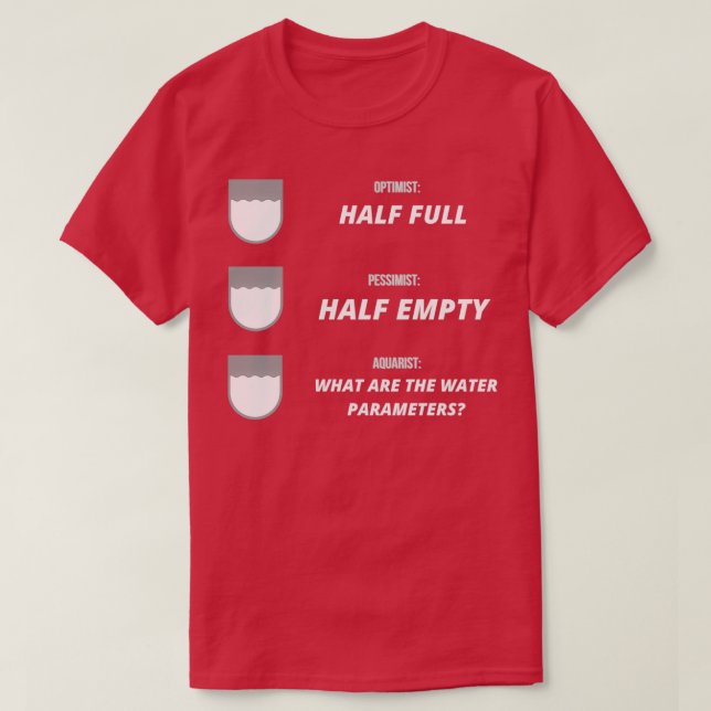 T-shirt Aquarium Lover don amusant (Design devant)