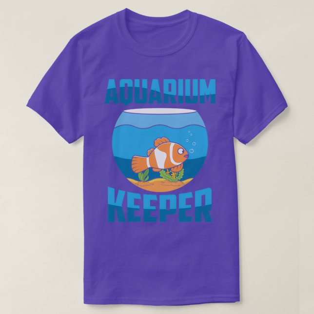 T-shirt Aquarium Pêche Aquarium Keeper Poisson 4 (Design devant)
