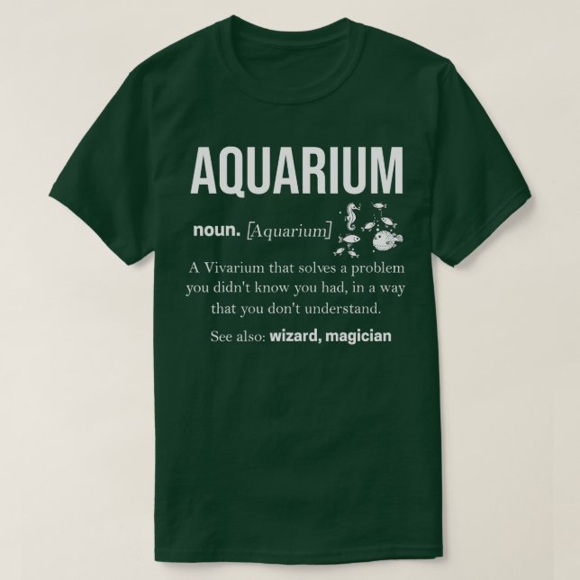 T-shirt Aquarium Pêche Aquascapage Aquatique 3 (Design devant)