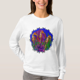 T-shirt Aquarium personnel d'hippocampe et récif coralien
