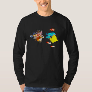 T-shirt Aquarium Saltwater Poisson Lion Poisson Lune Tang
