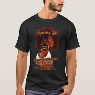 T-shirt Aquarius Girl En Sait Plus Qu'Elle Ne Dit Pour Bla