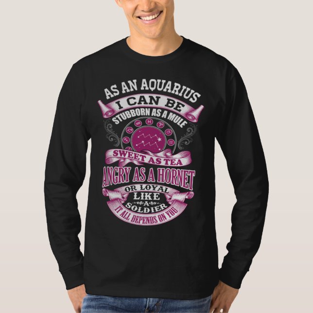 T-shirt Aquarius  It All Depends On You (Devant)