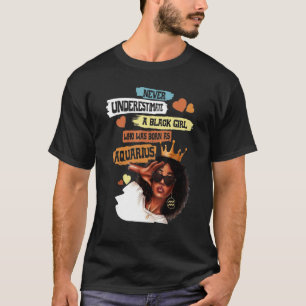 T-shirt Aquarius Queen Je Suis Plus Forte Anniversaire Pou