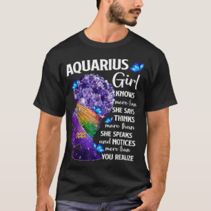 T-shirt Aquarius Queen Sweet As Candy Anniversaire Cadeau
