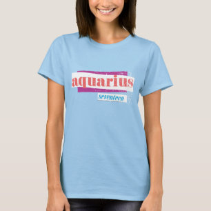 T-shirt Aquarius rose