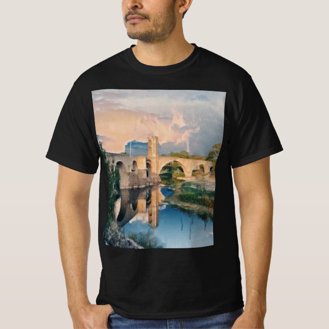 T-shirt Aqueduc français - Pont du Gard (Devant)
