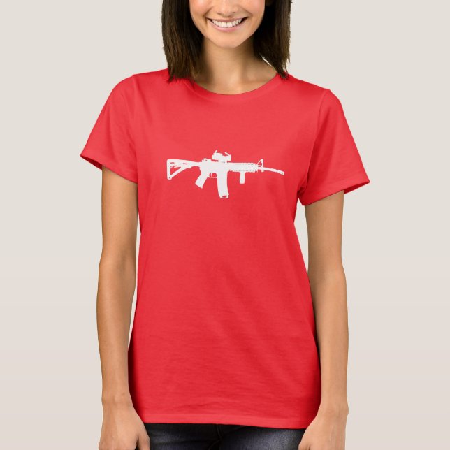 T-shirt AR-15 AR vous se sentant chanceux ? (Devant)