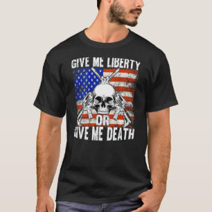 T-shirt AR-15 Donnez-Moi Liberté Ou Donnez-Moi Le Crâne Mo