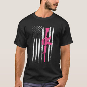 T-shirt Ar 15 Rifle K Drapeau Américain 2E Adt