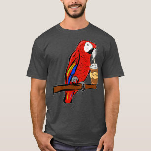 T-shirt Ara café perroquet 1