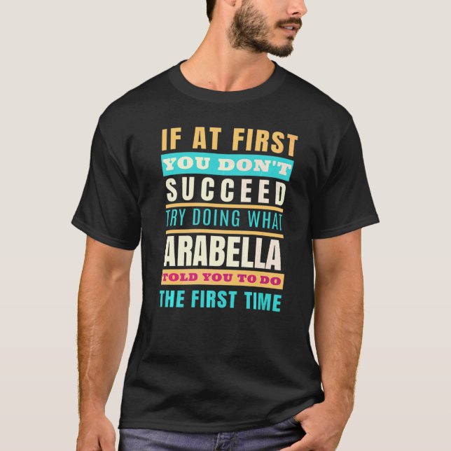 T-shirt Arabella Nom personnalisé Arabella Prénom (Devant)