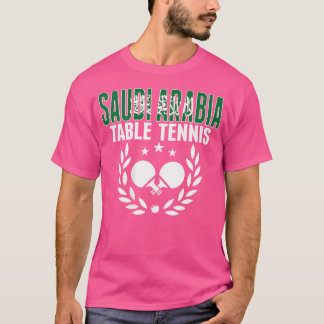 T-shirt Arabie Saoudite Amateurs De Ping Pong Saoudienne T