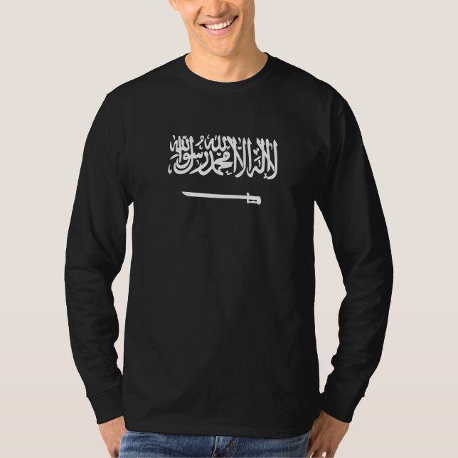 T-shirt Arabie Saoudite Drapeau National Saudia (Devant)