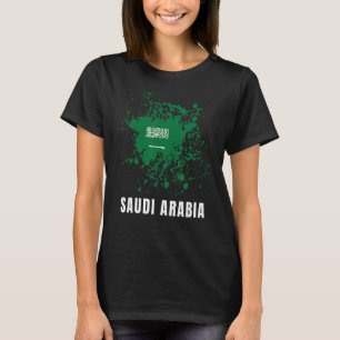 T-shirt Arabie Saoudite Rétro Vintage aquarelles Sport