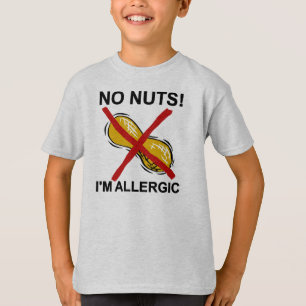 T-shirt Arachide AUCUNS écrous je suis allergique