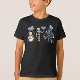 T-shirt Araignée Crâne mort en cours de course Squelette