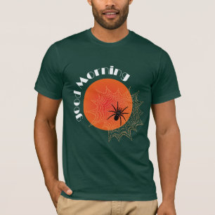 T-shirt Araignée de la croix dans la toile au lever du sol