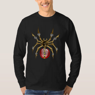 T-shirt Araignée en vapeur noire