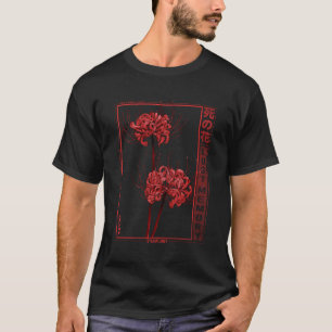 T-shirt Araignée japonaise Lily Grunge doux Anime F esthét