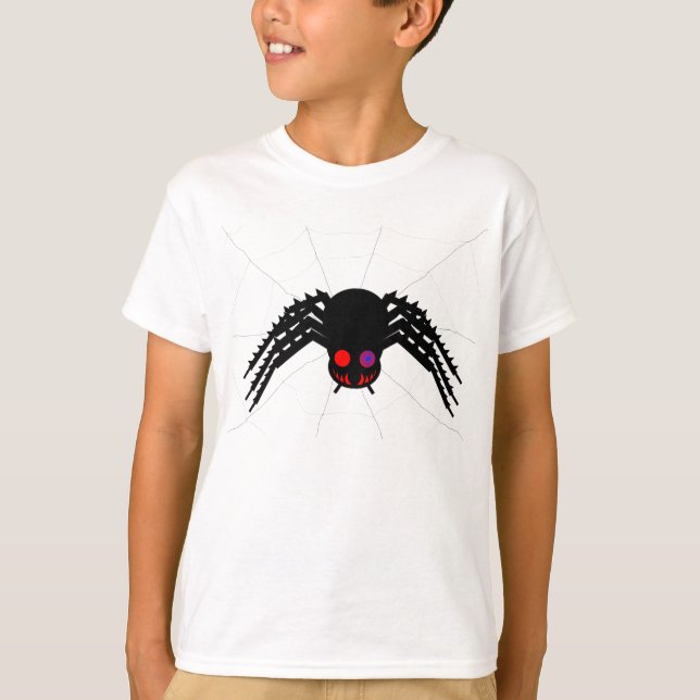 T-shirt Araignée noire (Devant)