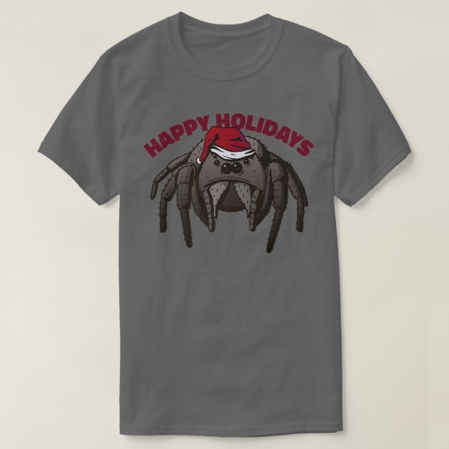 T-shirt Araignée, Phidippus regius, Joyeuses fêtes C (Design devant)