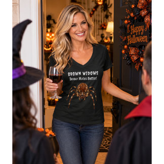 T-SHIRT ARAIGNÉE VEUVE BRUNE