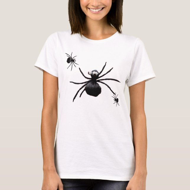 T-shirt Araignées idiotes (Devant)