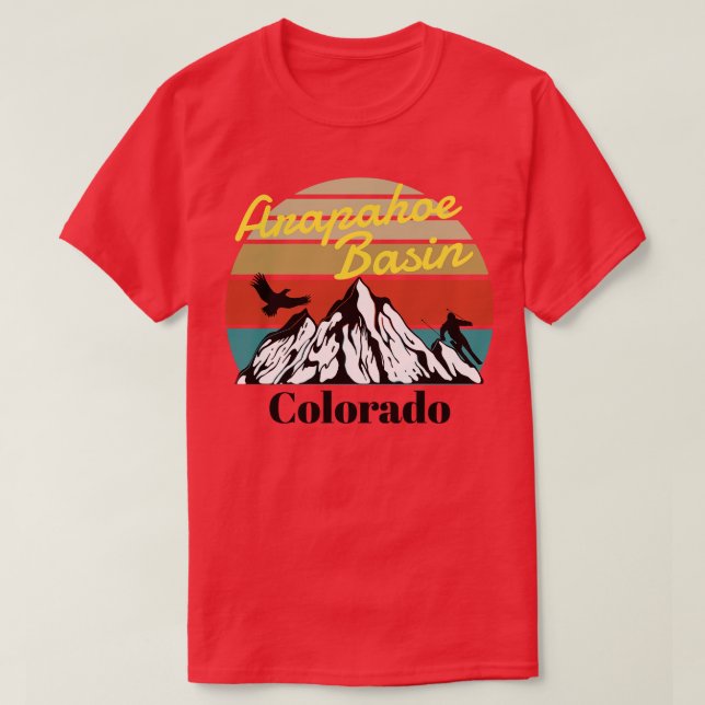 T-shirt Arapahoe Basin ski Colorado (Design devant)