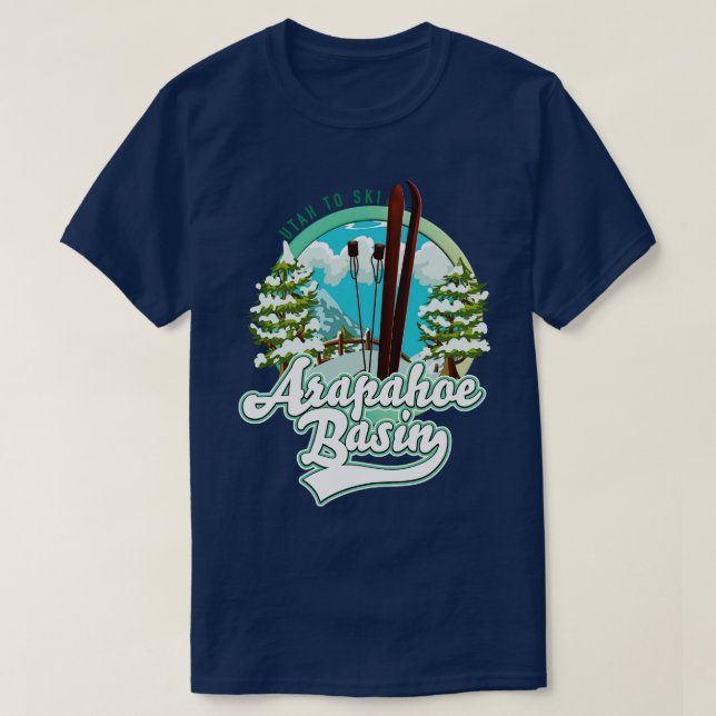 T-shirt Arapahoe Basin Utah ski (Design devant)
