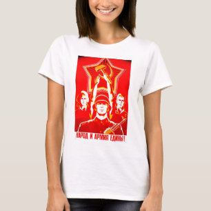 T - Shirt-Arbeitskräfte der Welt vereinigen T-Shirt